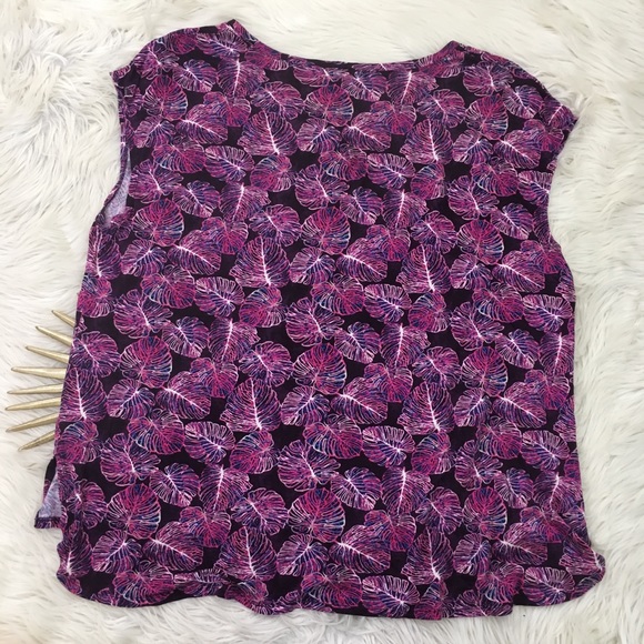 🌿SOLD🌿Sejour Womens Size 2X Leaf Print Shirt - Picture 6 of 6